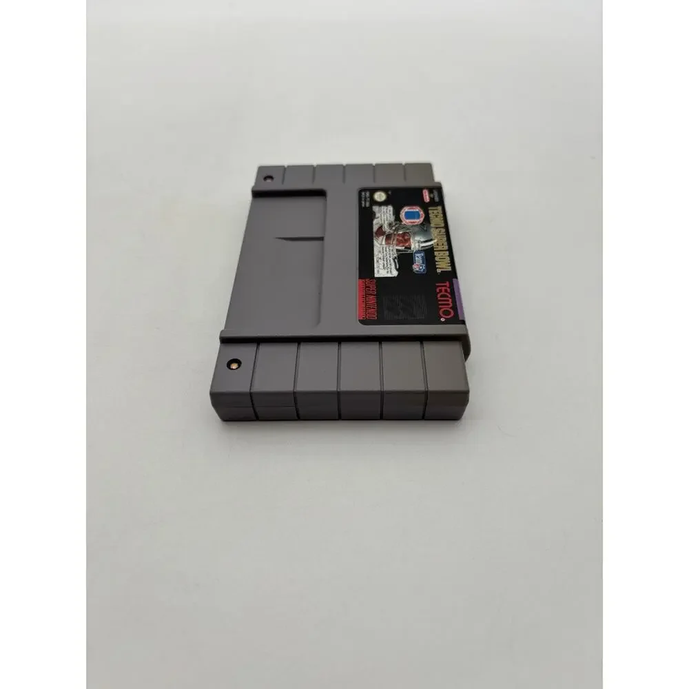 Tecmo Super Bowl (Super Nintendo SNES, 1993) Authentic Tested Working VG Cond